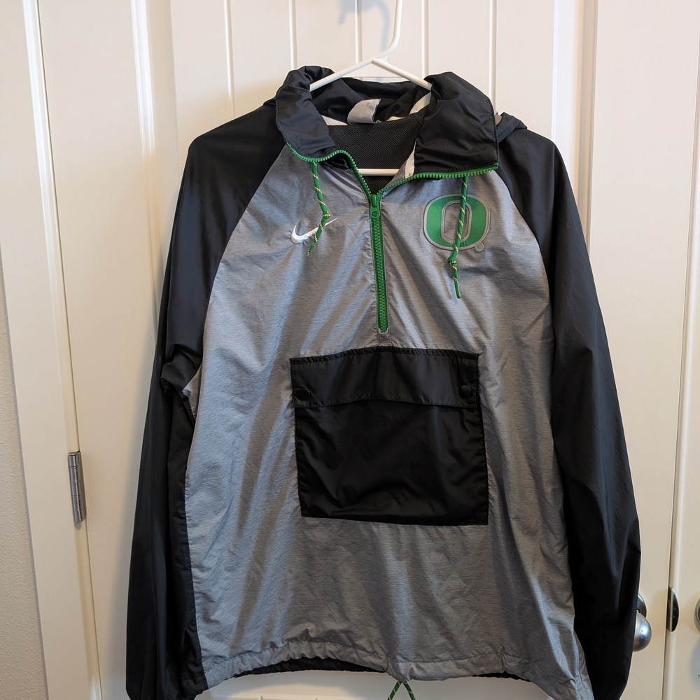 Nike Black and Gray oregon Ducks Windbreaker Jacket - Picture 2 of 9